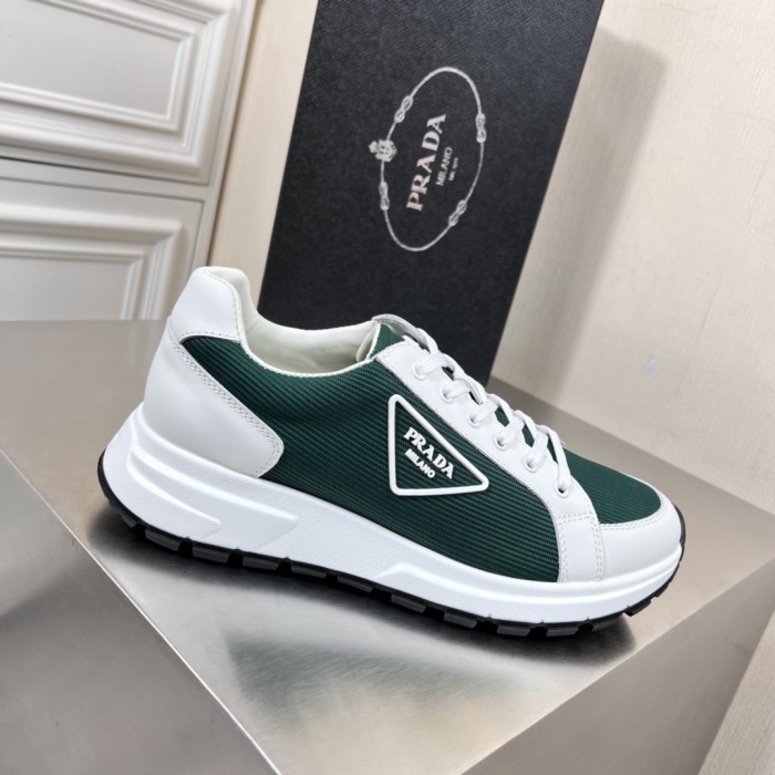 Prada Mens Shoes Casual Luxury Brand Breathable Sneakers with Original Box