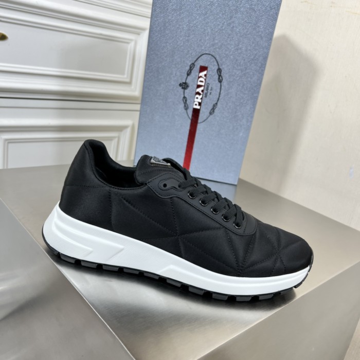 Prada Mens Shoes Casual Luxury Brand Breathable Sneakers with Original Box