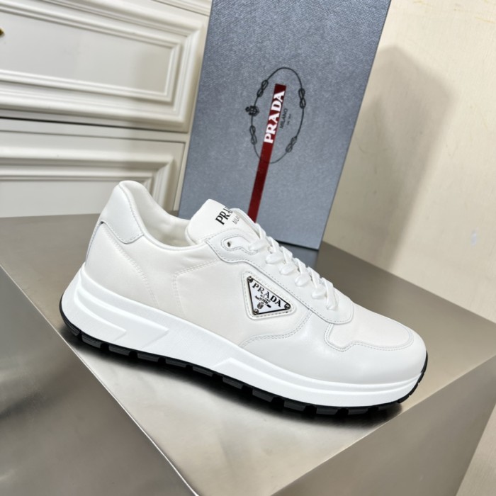 Prada Mens Shoes Casual Luxury Brand Breathable Sneakers with Original Box
