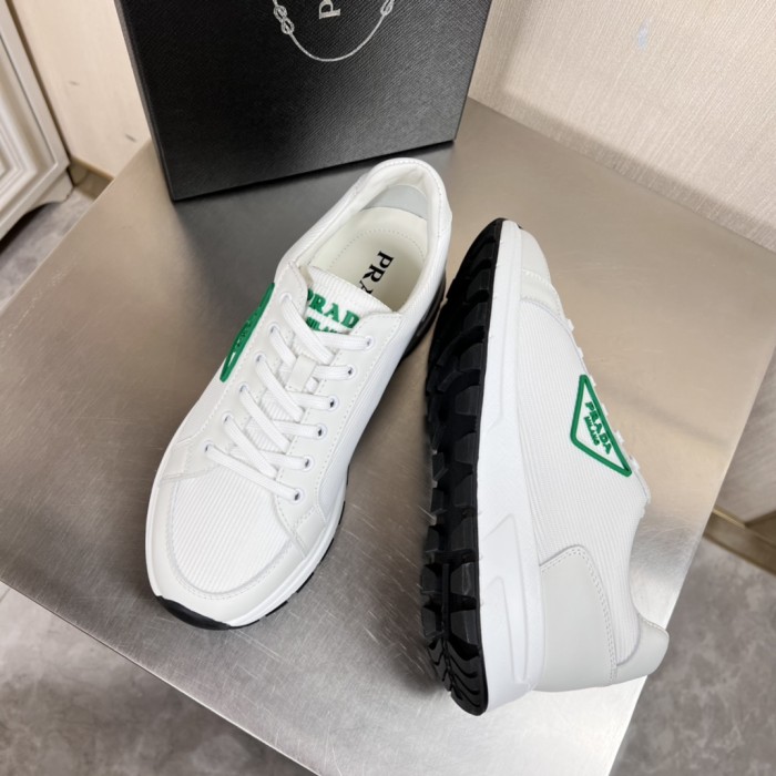 Prada Mens Shoes Casual Luxury Brand Breathable Sneakers with Original Box