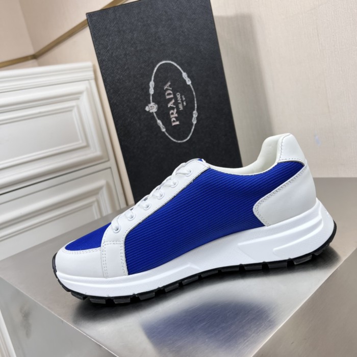 Prada Mens Shoes Casual Luxury Brand Breathable Sneakers with Original Box