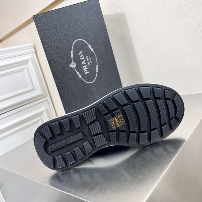 Prada Mens Shoes Casual Luxury Brand Breathable Sneakers with Original Box