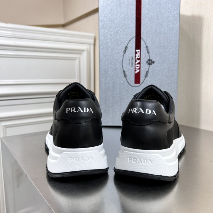 Prada Mens Shoes Casual Luxury Brand Breathable Sneakers with Original Box
