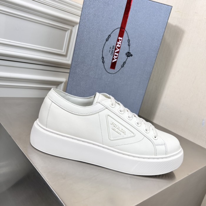 Prada Mens Shoes Casual Luxury Brand Breathable Sneakers with Original Box
