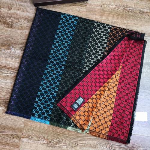Gucci Scarves Men Womens Fashion Scarf Luxury Brand GG jacquard pattern scarf with Original Box 676610 4G200 1061