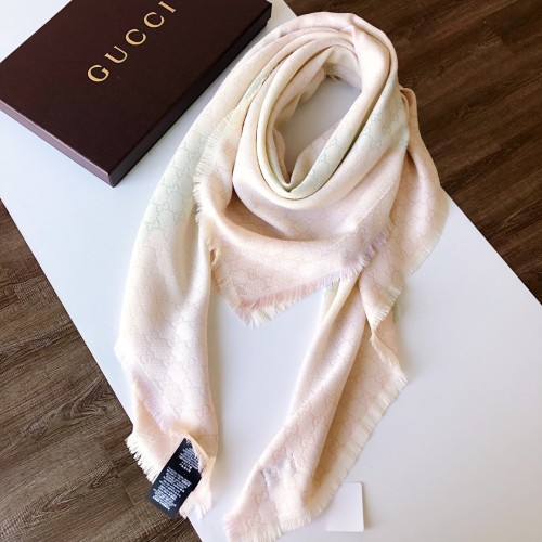 Gucci Scarves Men Womens Fashion Scarf Luxury Brand GG jacquard pattern scarf with Original Box 676610 4G200 1061