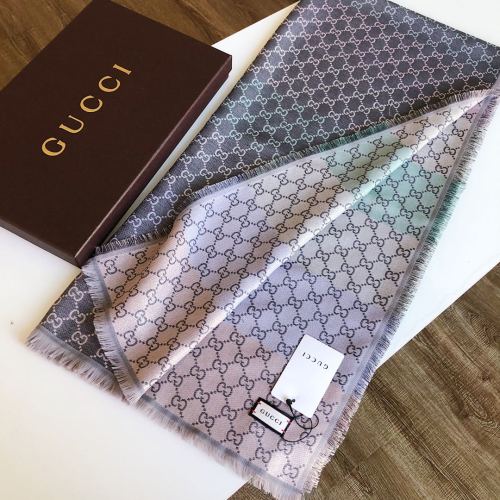 Gucci Scarves Men Womens Fashion Scarf Luxury Brand GG jacquard pattern scarf with Original Box 676610 4G200 1061