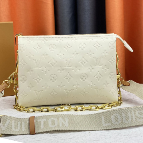 Louis Vuitton Womens Bags Messenger Shoulder Bags Luxury Brand COUSSIN PM M59277 with Original Box Monogram embossed lambskin