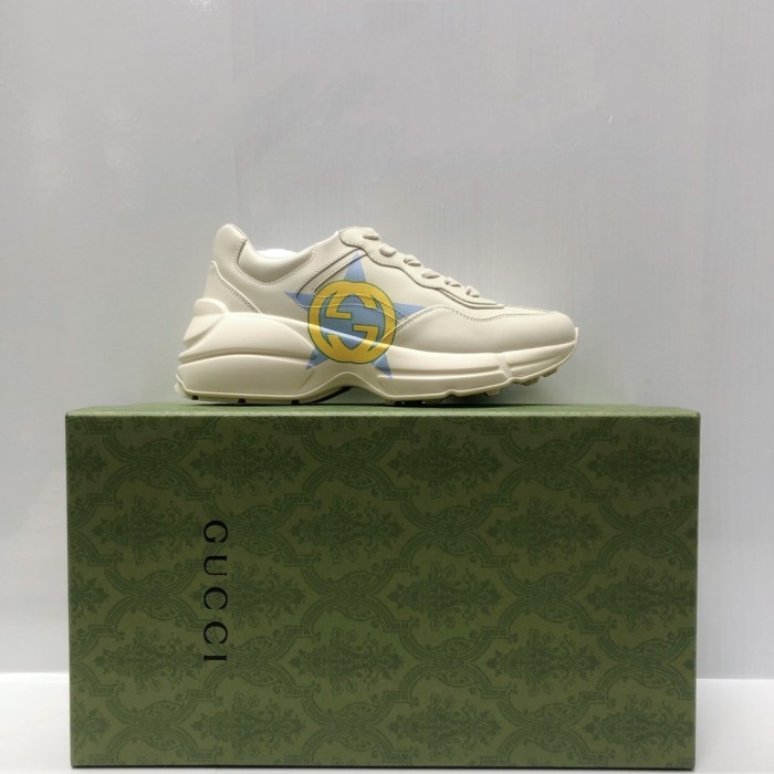 Gucci Mens Shoes Sneakers Luxury Brand Men's GG Rhyton sneaker with Original Box 692935 DRW00 9522