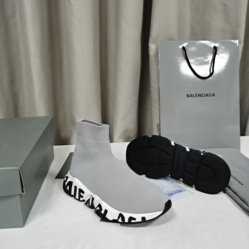 Balenciaga Men Shoes Sneakers Breathable Design Luxury Brand MEN'S SPEED SNEAKER IN BLACK with Original Box Speed Sneakers