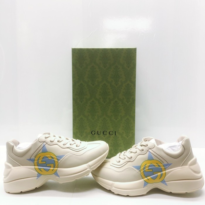 Gucci Mens Shoes Sneakers Luxury Brand Men's GG Rhyton sneaker with Original Box 692935 DRW00 9522