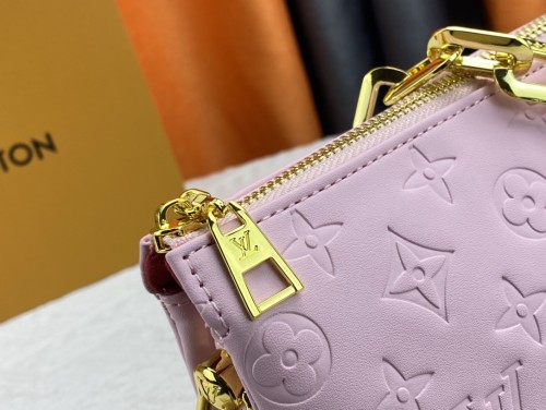 Louis Vuitton Womens Bags Messenger Shoulder Bags Luxury Brand COUSSIN PM M59277 with Original Box Monogram embossed lambskin