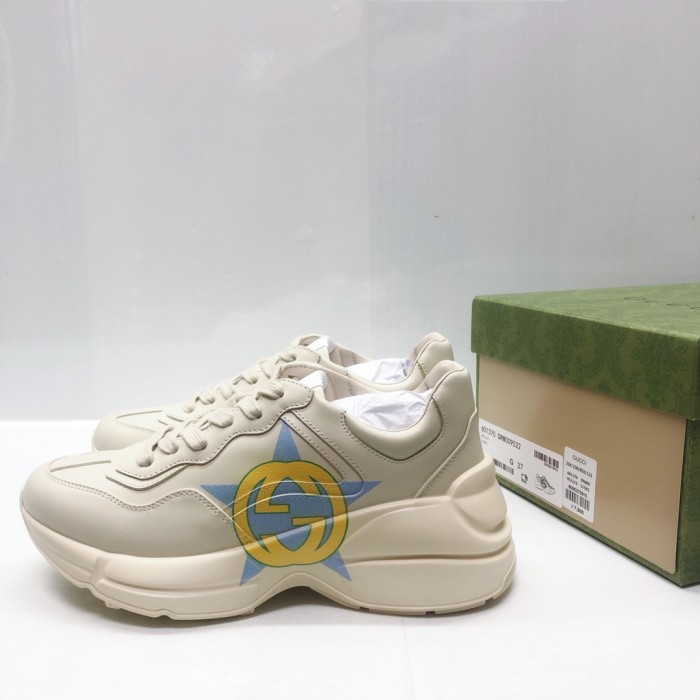 Gucci Mens Shoes Sneakers Luxury Brand Men's GG Rhyton sneaker with Original Box 692935 DRW00 9522