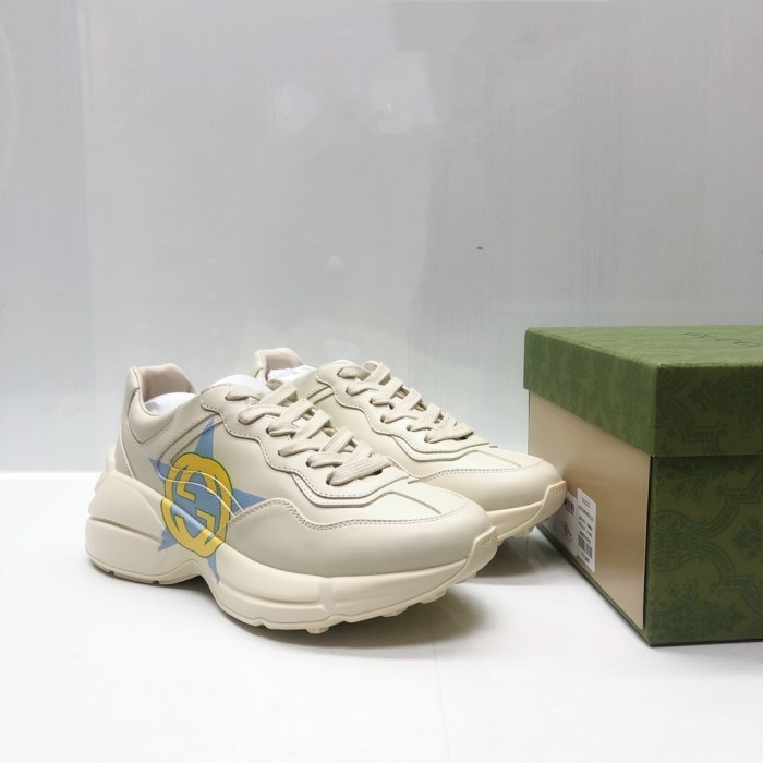 Gucci Mens Shoes Sneakers Luxury Brand Men's GG Rhyton sneaker with Original Box 692935 DRW00 9522