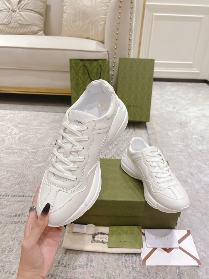 Gucci Mens Shoes Sneakers Luxury Brand Men's GG Rhyton sneaker with Original Box 680870 UMO00 9742