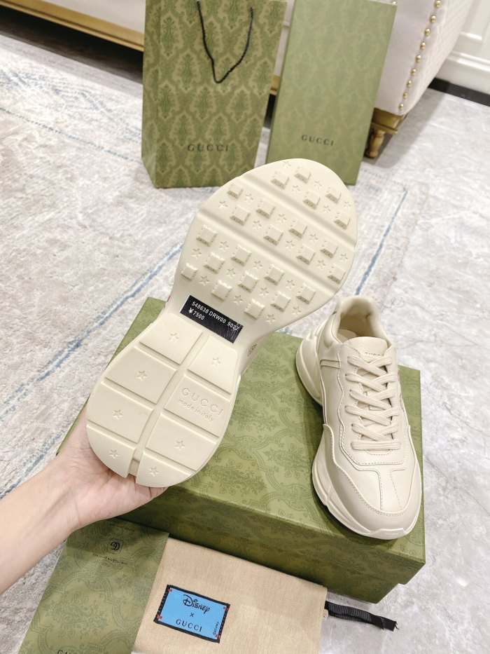 Gucci Mens Shoes Sneakers Luxury Brand Men's GG Rhyton sneaker with Original Box 703810 DRW00 9522