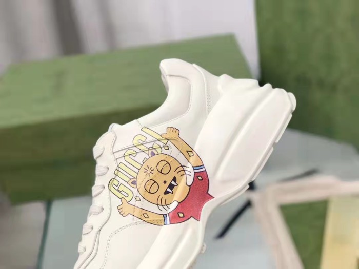 Gucci Mens Shoes Sneakers Luxury Brand Men's GG Rhyton sneaker with Original Box 699293 DRW00 9522