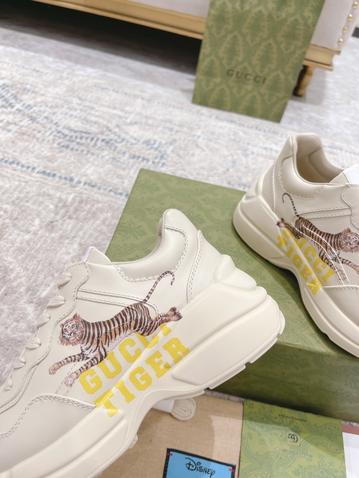 Gucci Mens Shoes Sneakers Luxury Brand Men's GG Rhyton sneaker with Original Box 703810 DRW00 9522
