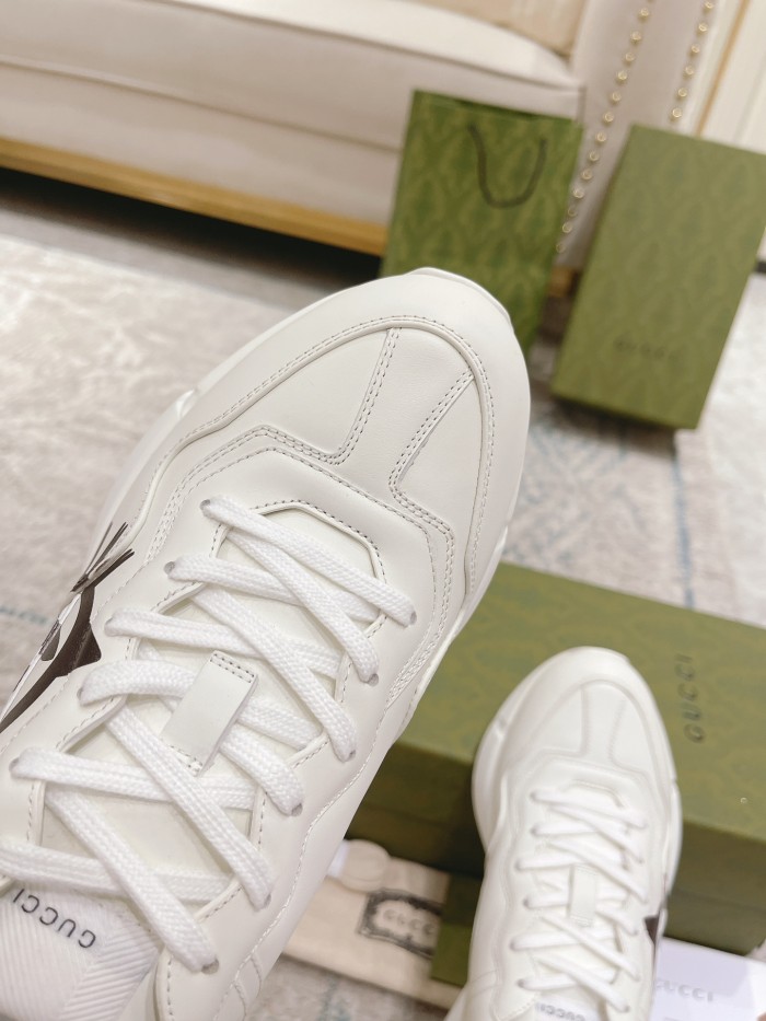 Gucci Mens Shoes Sneakers Luxury Brand Men's GG Rhyton sneaker with Original Box 680870 UMO00 9742