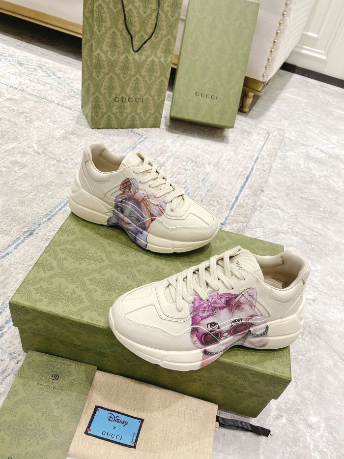 Gucci Mens Shoes Sneakers Luxury Brand Men's GG Rhyton sneaker with Original Box 703810 DRW00 9522