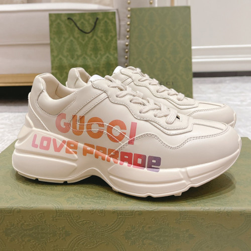 Gucci Mens Shoes Sneakers Luxury Brand Men's GG Rhyton sneaker with Original Box 703810 DRW00 9522