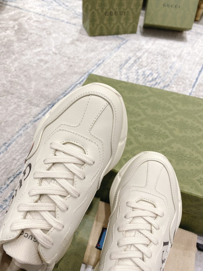 Gucci Mens Shoes Sneakers Luxury Brand Men's GG Rhyton sneaker with Original Box 703810 DRW00 9522