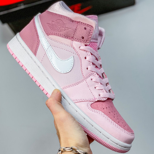 Air Jordan 1 Mid WMNS Jordan Brand Mens Womens Shoes Sneakers with Original Box 3763M7230