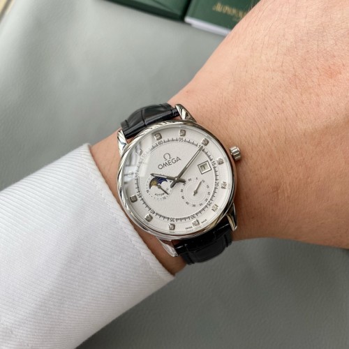 Omega Mens Watch Luxury Brand Design Fashion Type with Original Box