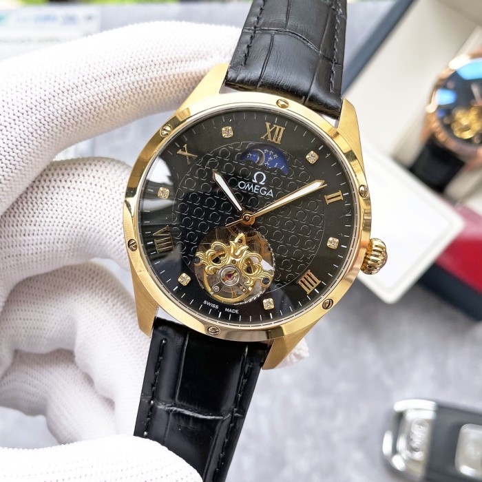 Omega Mens Watch Luxury Brand Design Fashion Type with Original Box