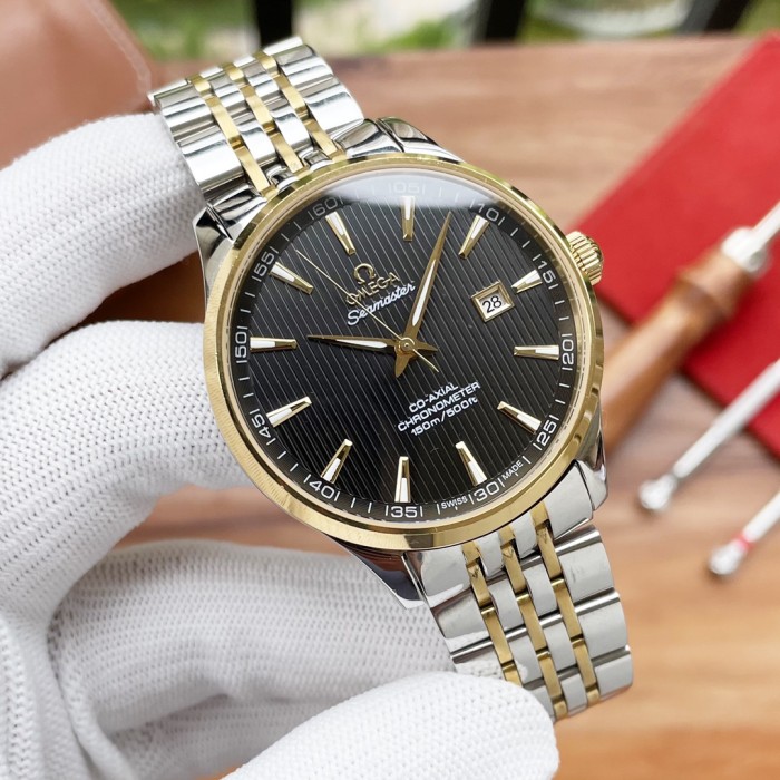 Omega Mens Watch Luxury Brand Design Fashion Type with Original Box