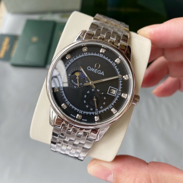 Omega Mens Watch Luxury Brand Design Fashion Type with Original Box