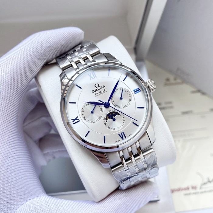 Omega Mens Watch Luxury Brand Design Fashion Type with Original Box