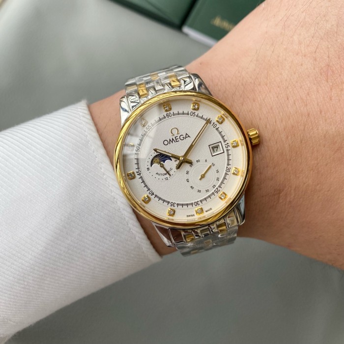 Omega Mens Watch Luxury Brand Design Fashion Type with Original Box