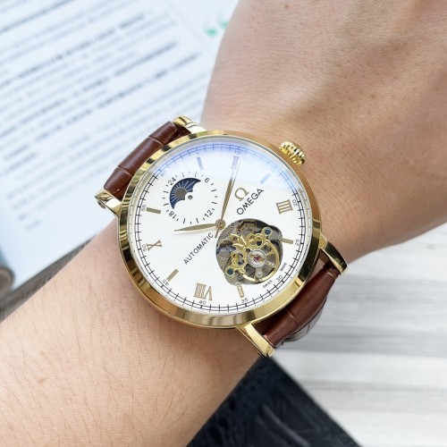 Omega Mens Watch Luxury Brand Design Fashion Type with Original Box