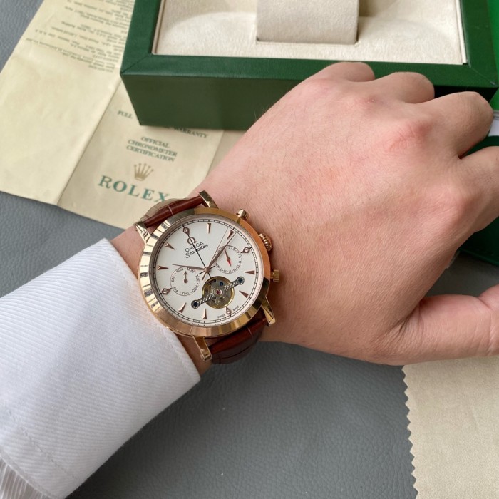 Omega Mens Watch Luxury Brand Design Fashion Type with Original Box