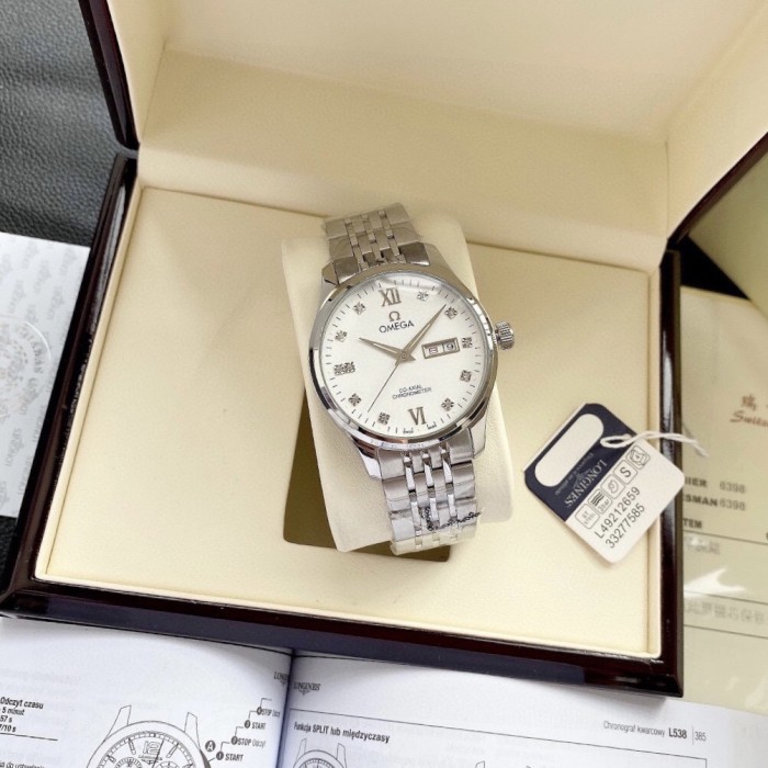 Omega Mens Watch Luxury Brand Design Fashion Type with Original Box