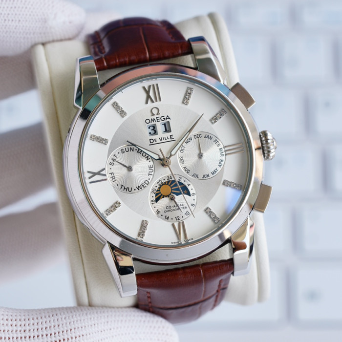 Omega Mens Watch Luxury Brand Design Fashion Type with Original Box