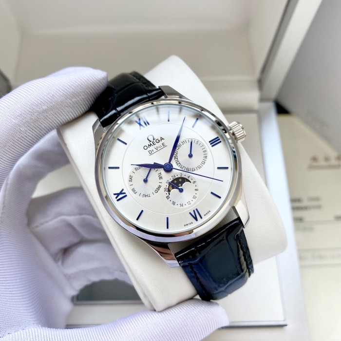 Omega Mens Watch Luxury Brand Design Fashion Type with Original Box