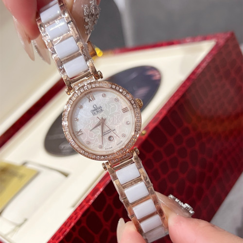 Omega Womens Watch Luxury Brand Design Fashion Type with Original Box