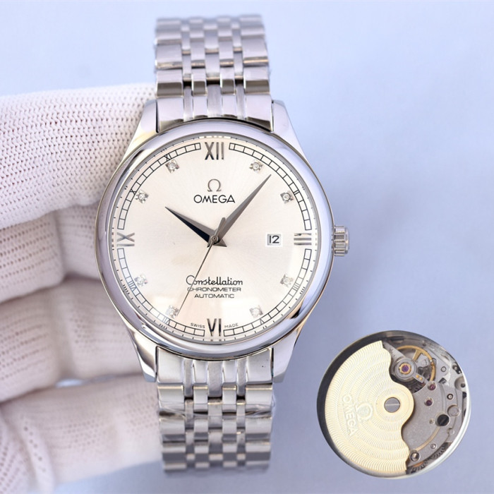 Omega Mens Watch Luxury Brand Design Fashion Type with Original Box