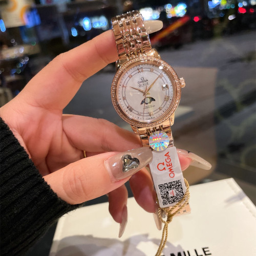 Omega Womens Watch Luxury Brand Design Fashion Type with Original Box