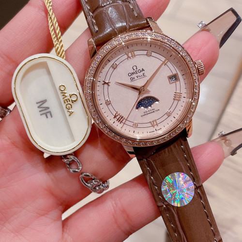 Omega Womens Watch Luxury Brand Design Fashion Type with Original Box