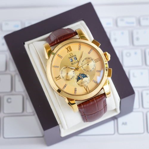 Omega Mens Watch Luxury Brand Design Fashion Type with Original Box