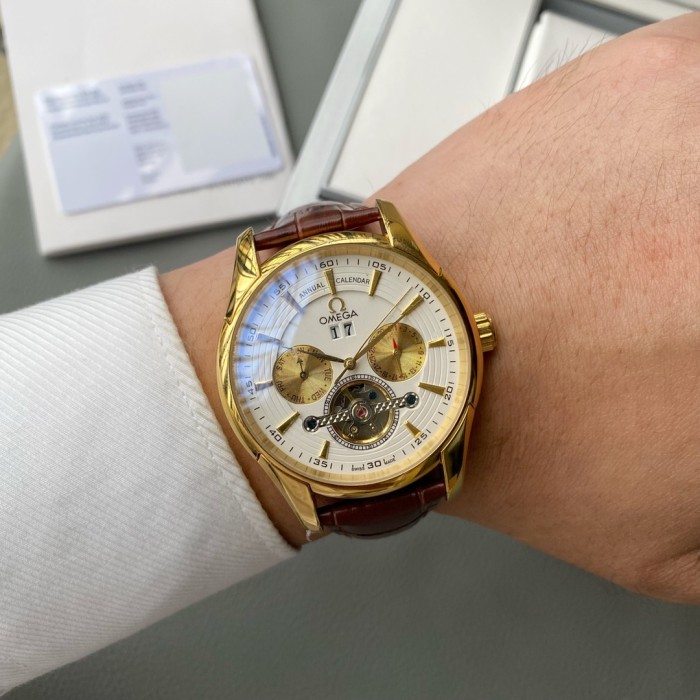 Omega Mens Watch Luxury Brand Design Fashion Type with Original Box