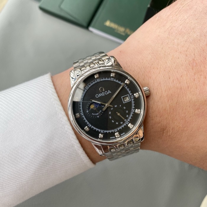 Omega Mens Watch Luxury Brand Design Fashion Type with Original Box