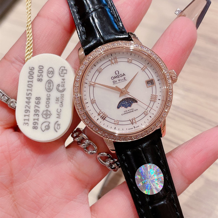 Omega Womens Watch Luxury Brand Design Fashion Type with Original Box