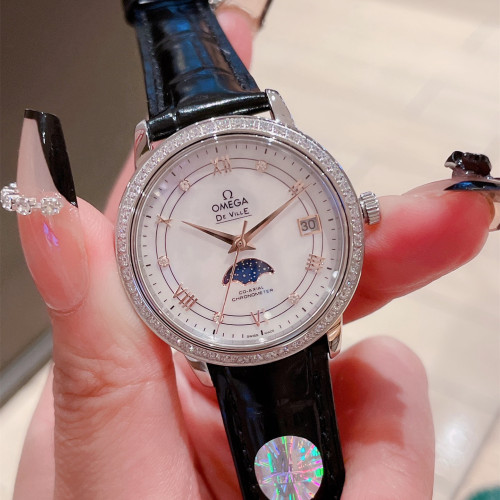Omega Womens Watch Luxury Brand Design Fashion Type with Original Box