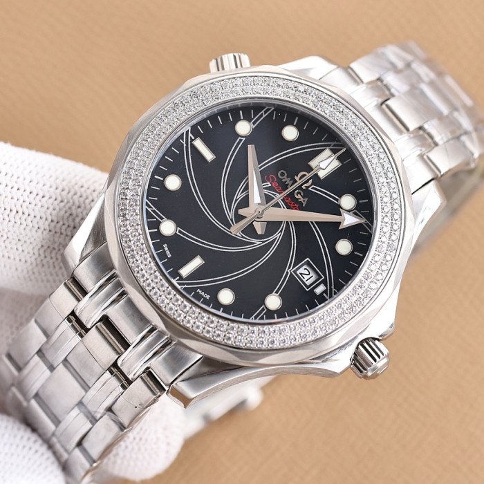 Omega Mens Watch Luxury Brand Design Fashion Type with Original Box
