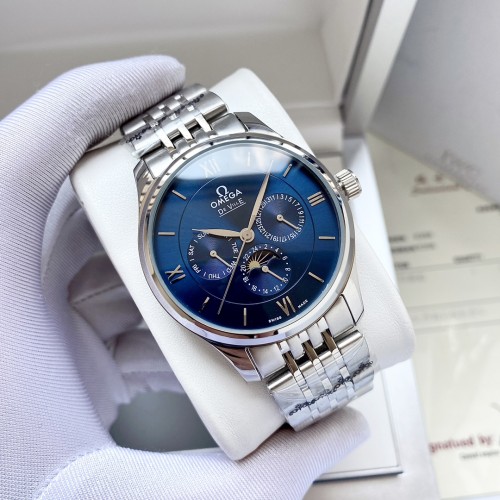 Omega Mens Watch Luxury Brand Design Fashion Type with Original Box