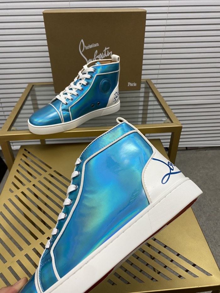 Christian Louboutin Mens Shoes Sneakers Luxury Brand Red Bottom Design Sports Footwears with Original Box